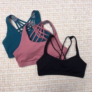 Set of 3 sports bras